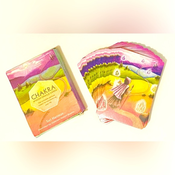 Chakra Wisdom Oracle Card Deck with Box by Tori Hartman (No GuideBook) - Picture 3 of 3